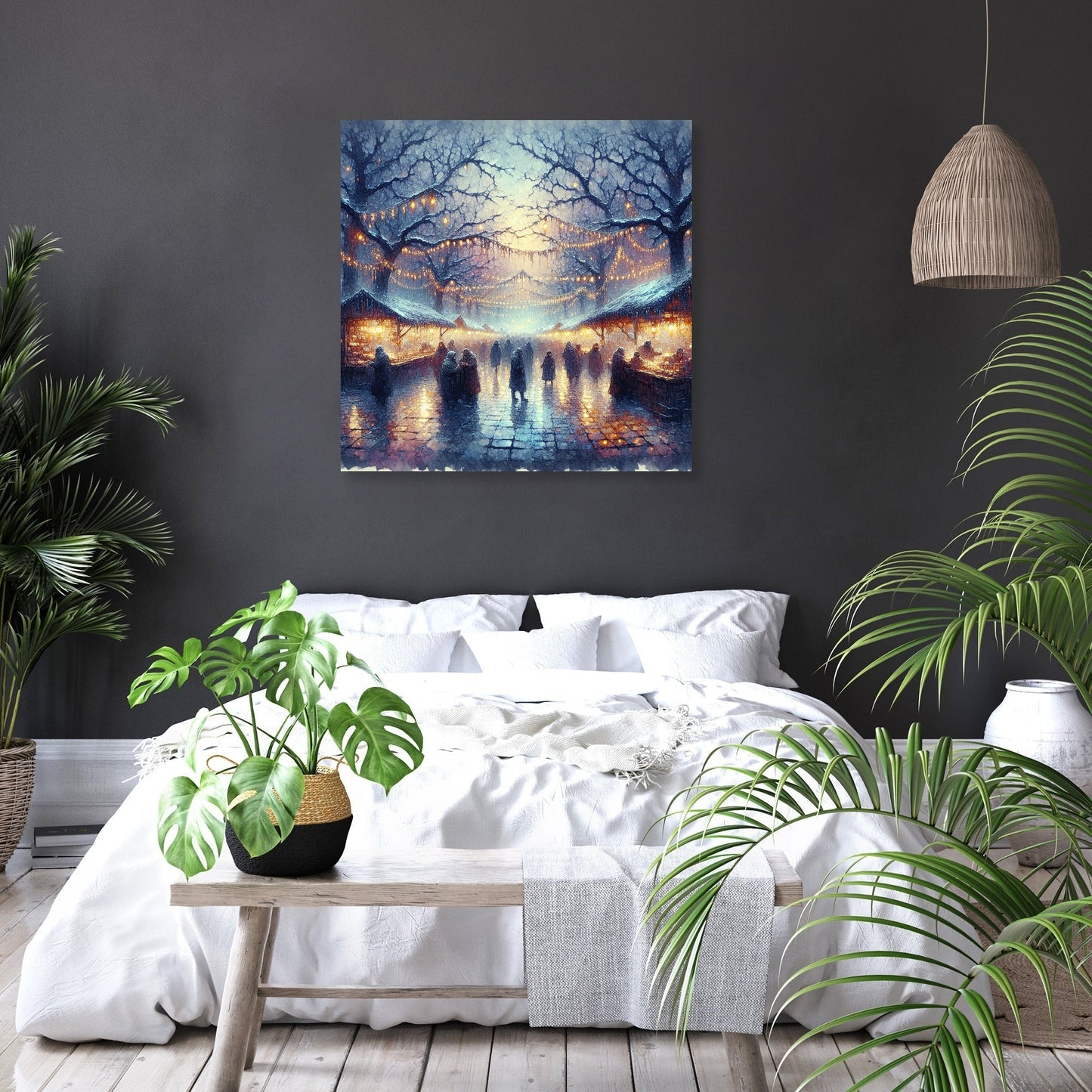 Chilly Evening Festivity Canvas