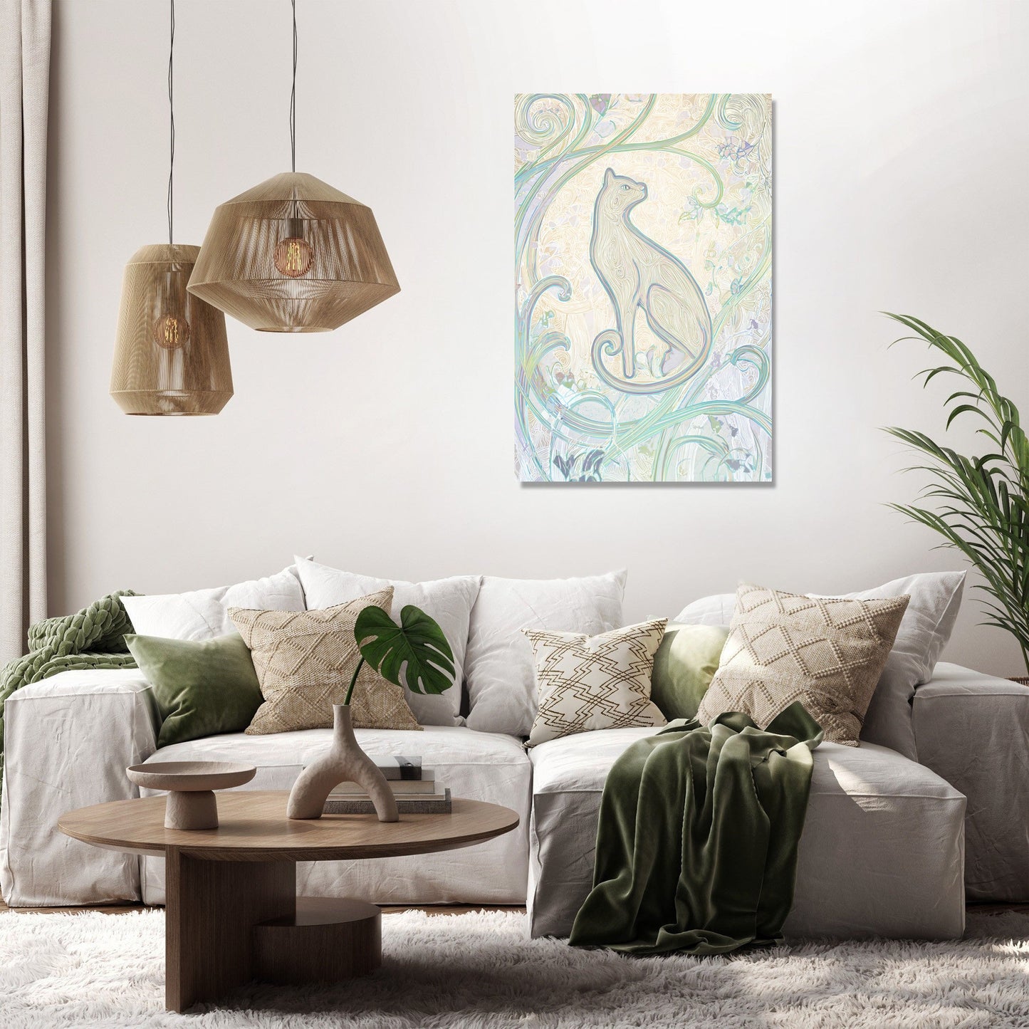 Feline Graceful Elegance Canvas