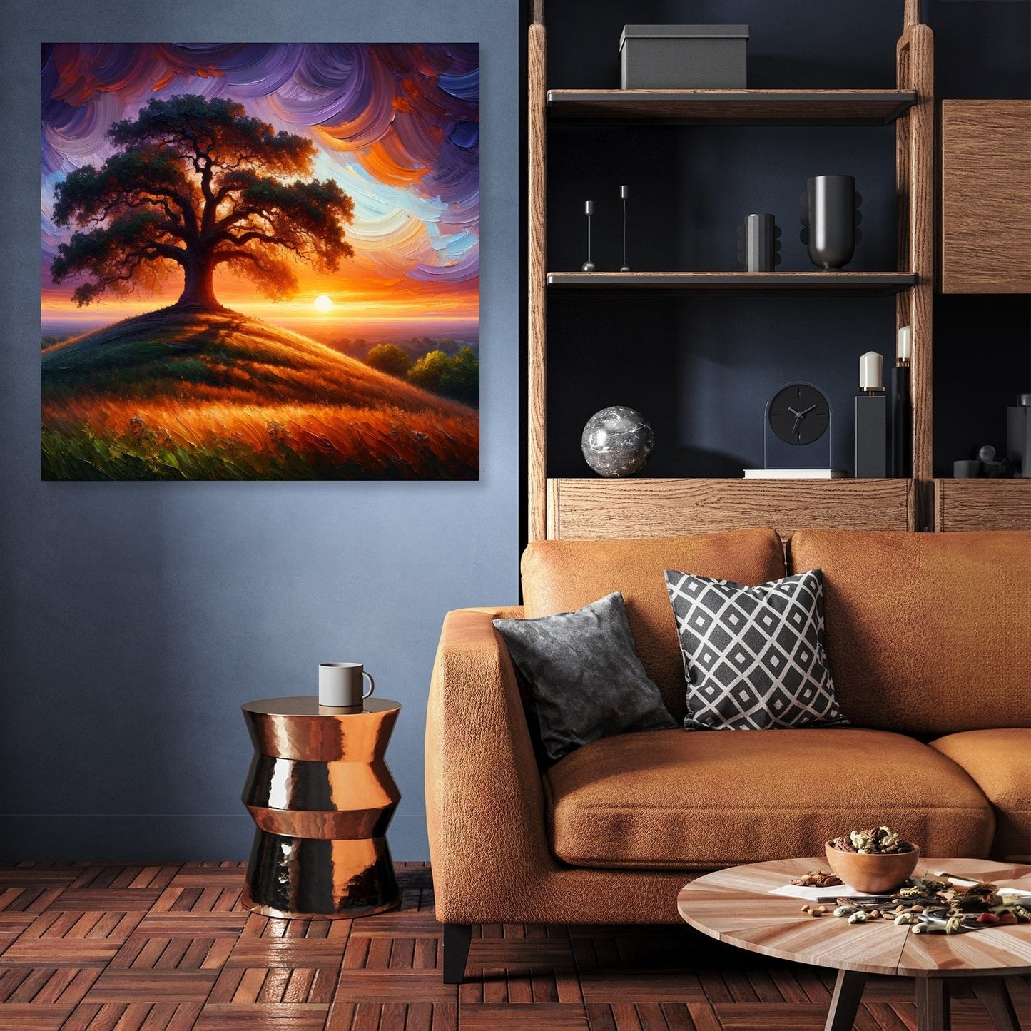 Sunset Oak Canvas