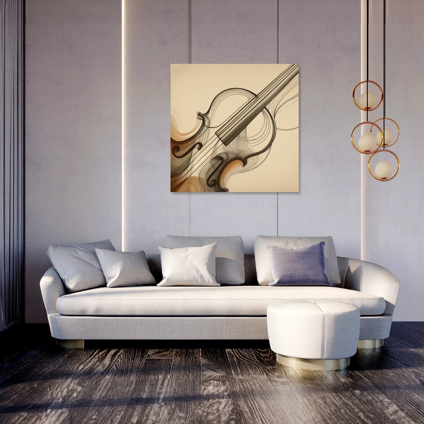 Melodic Curves Canvas