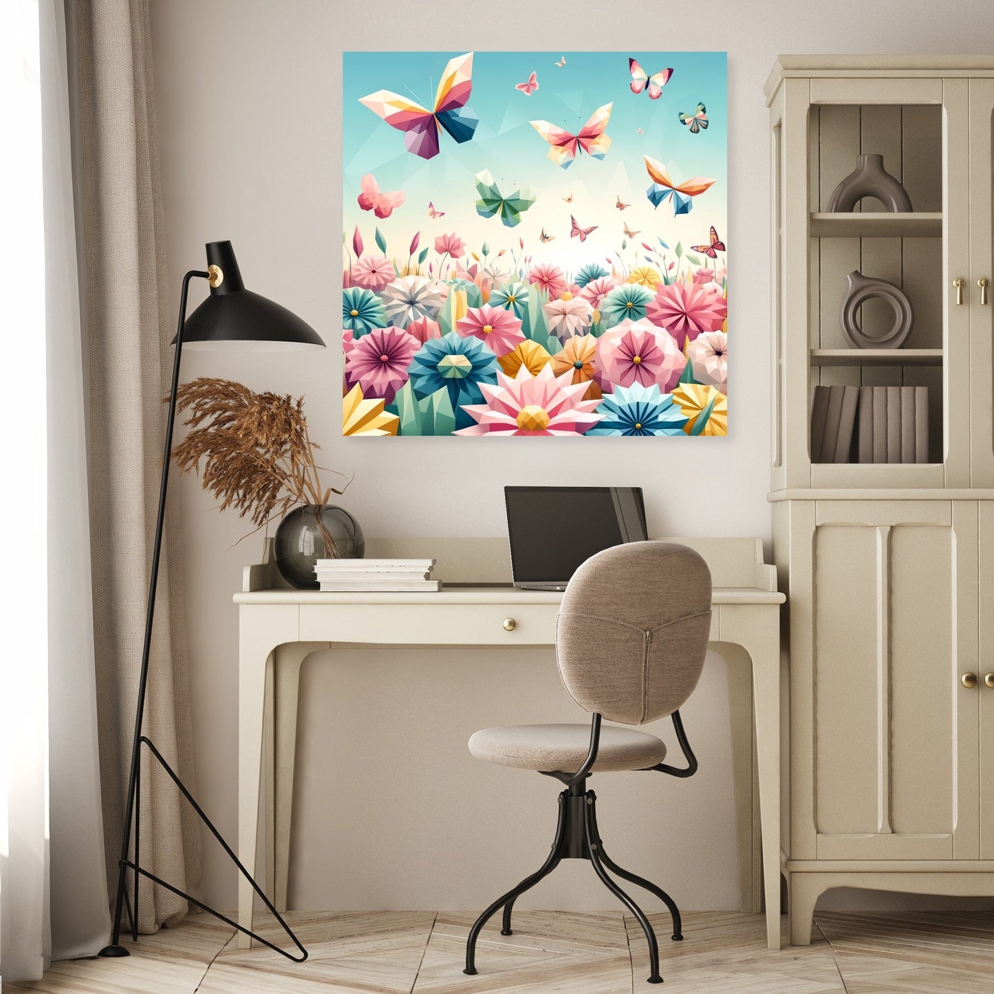 Butterfly Geometry Canvas