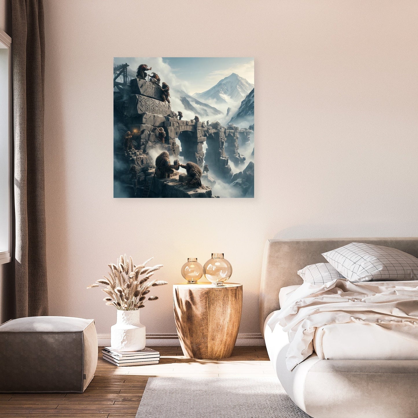Dwarf Bridge Builders Canvas