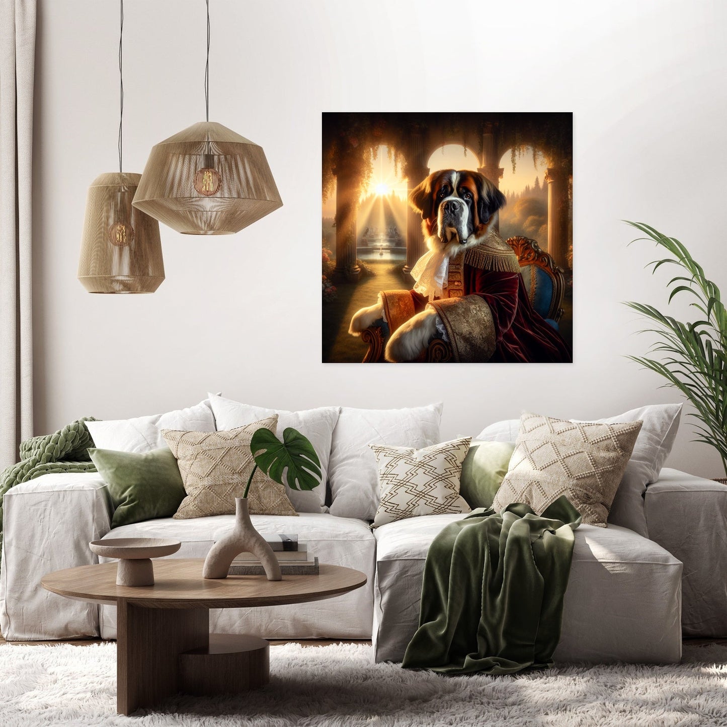 Regal Dawn Saint Bernard Canvas