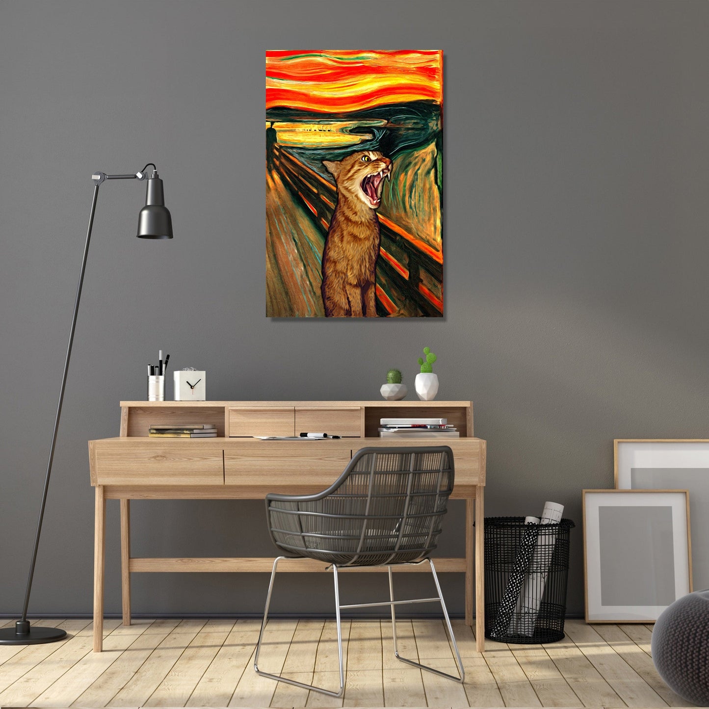Scream Cat Canvas