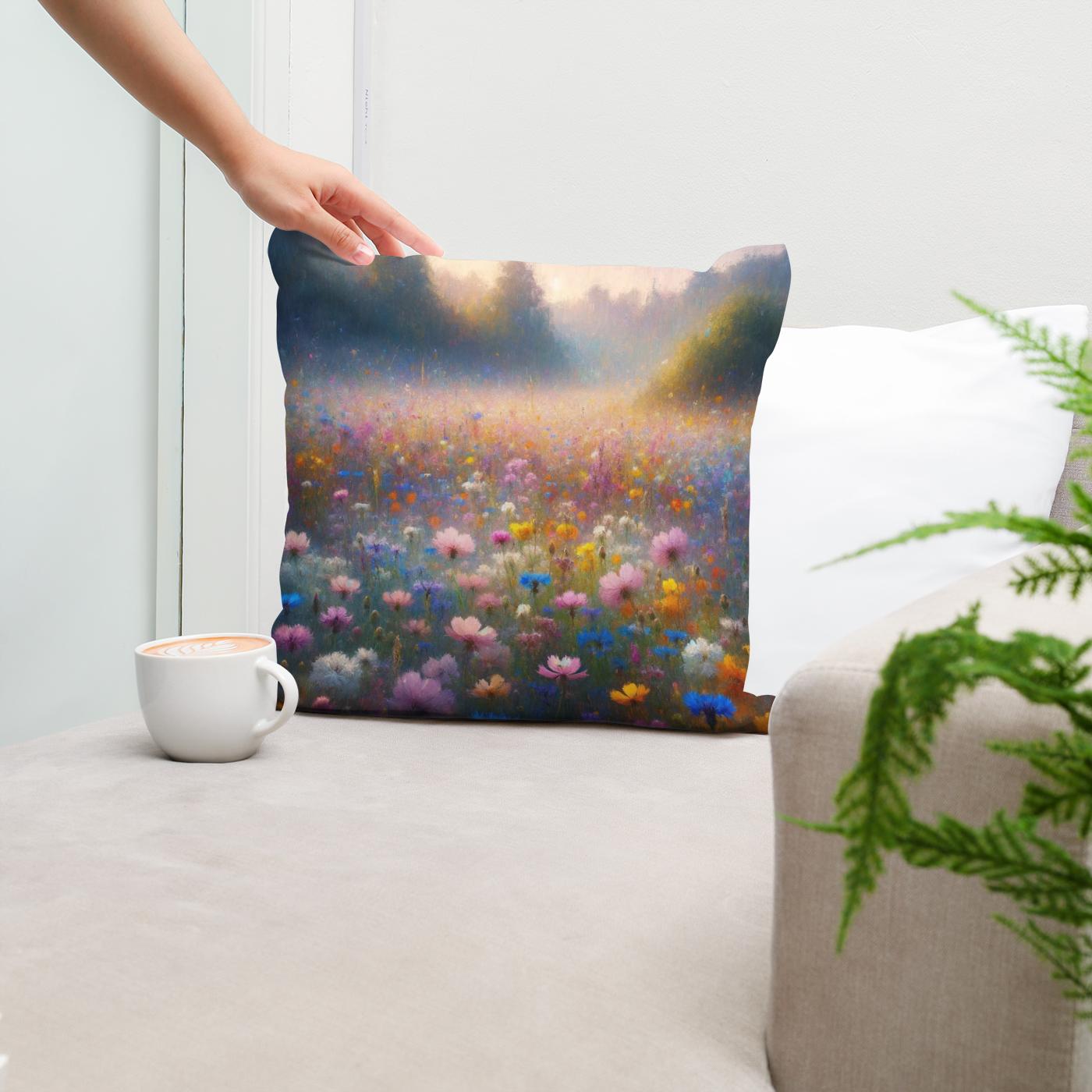 Wildflower Whispers Cotton Cushion