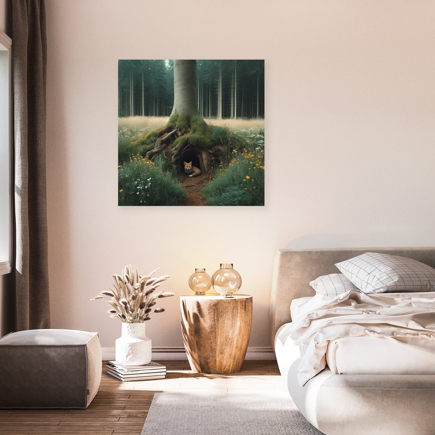 Hidden Fox Den Canvas