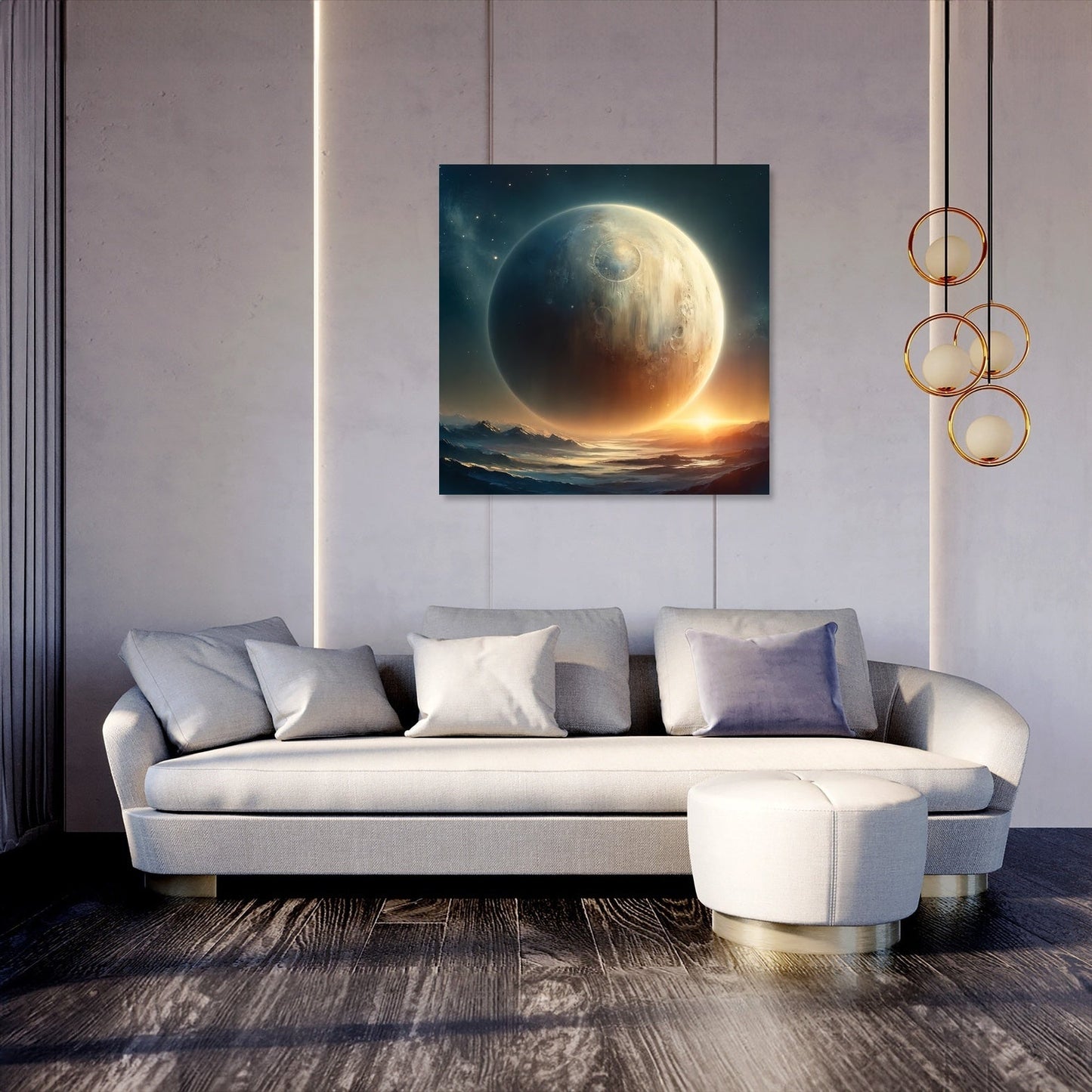Planetary Dawn Canvas
