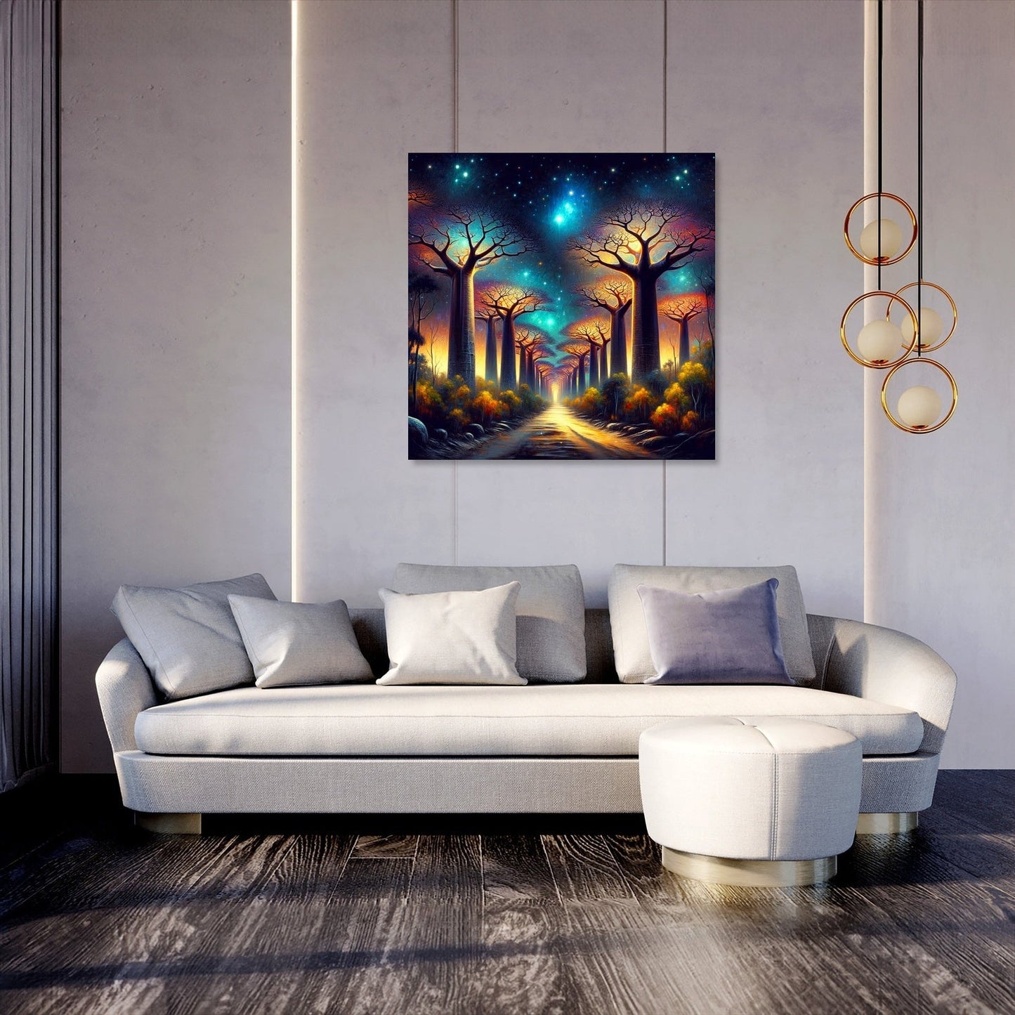 Avenue of the Baobabs Mystique Canvas