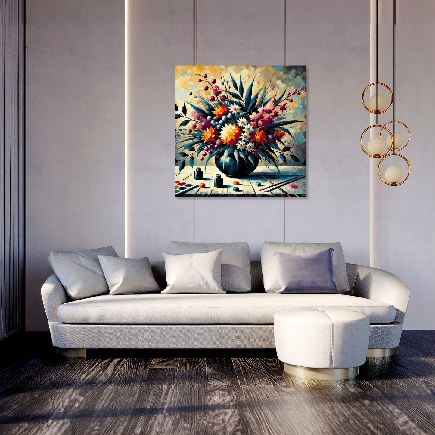 Bold Ikebana Canvas