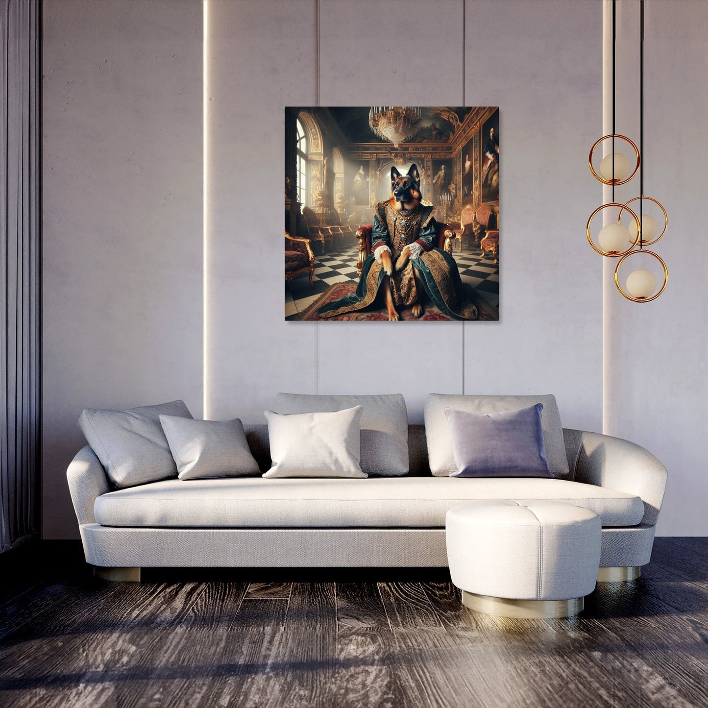 Baroque Royal Shepherd Throne Canvas