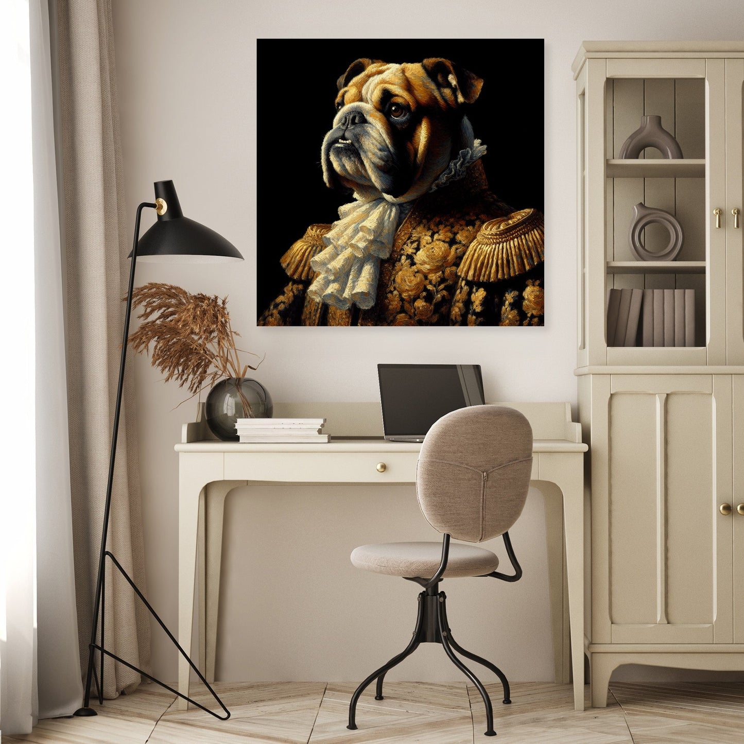 Regal Bulldog Majesty Canvas