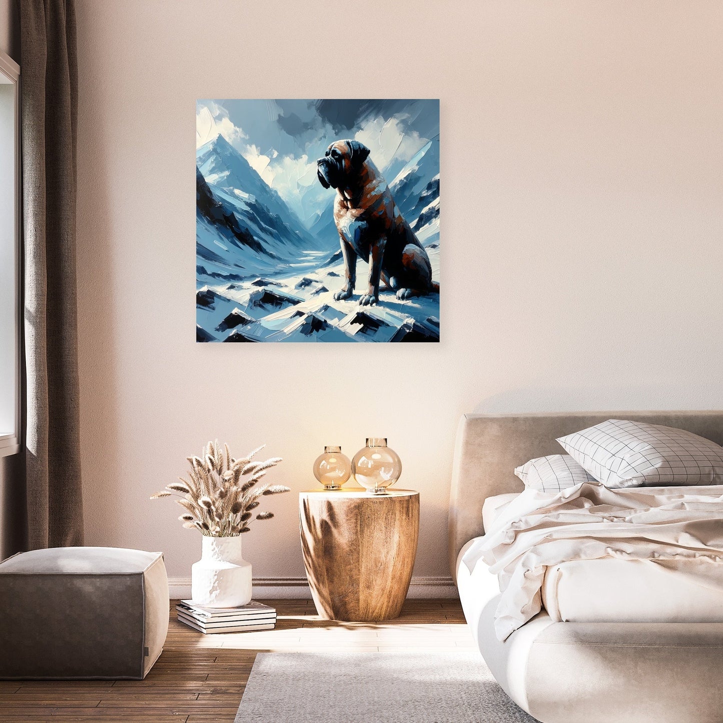 Mountain Sentinel Bullmastiff Canvas