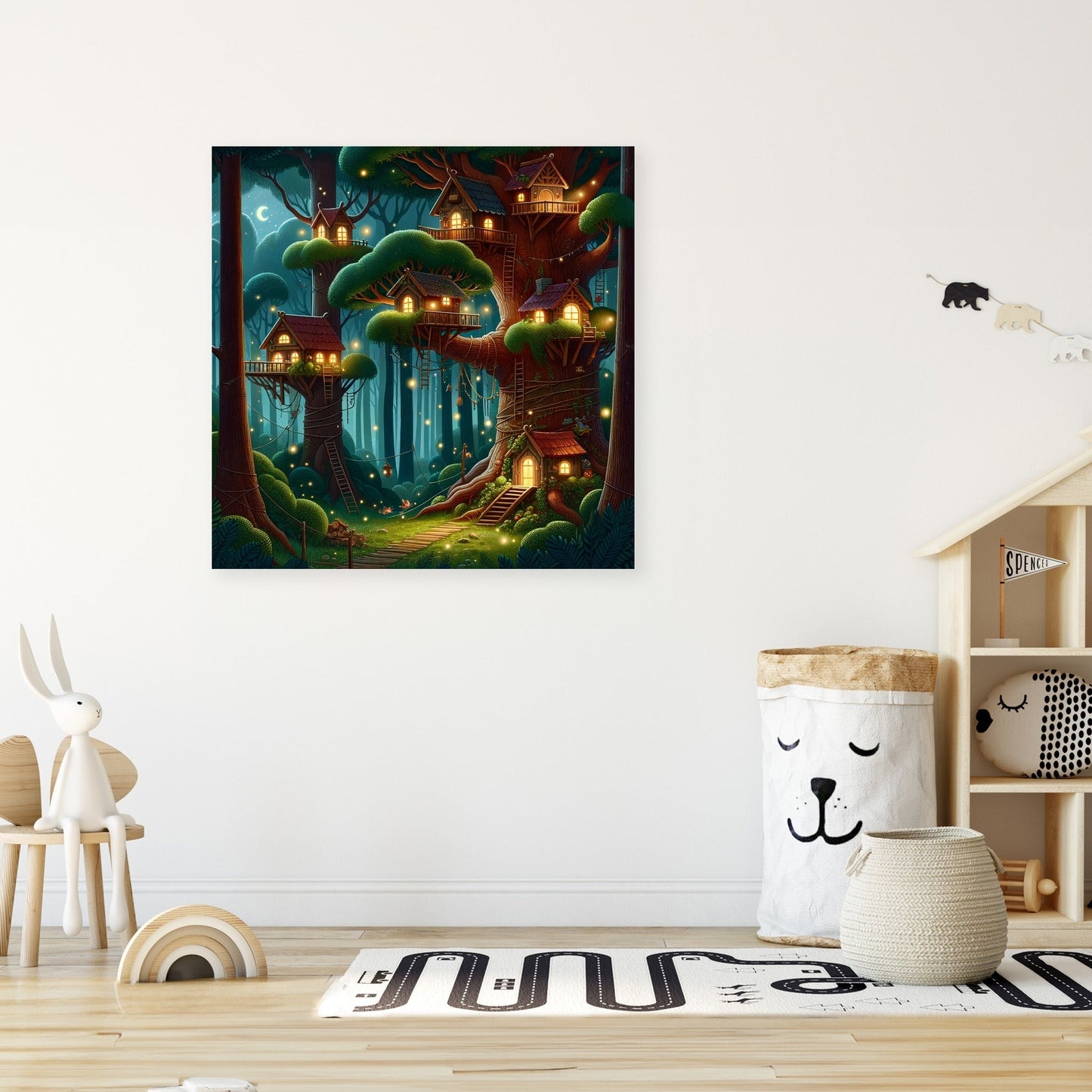 Twilight Treetop Canvas