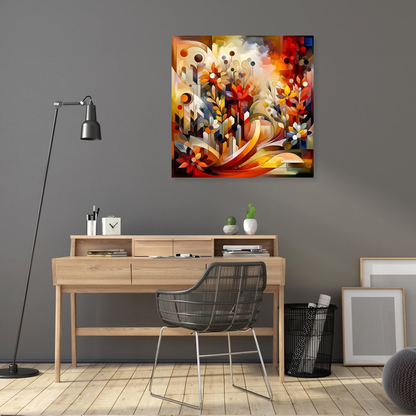 Abstract Garden Symphony Canvas