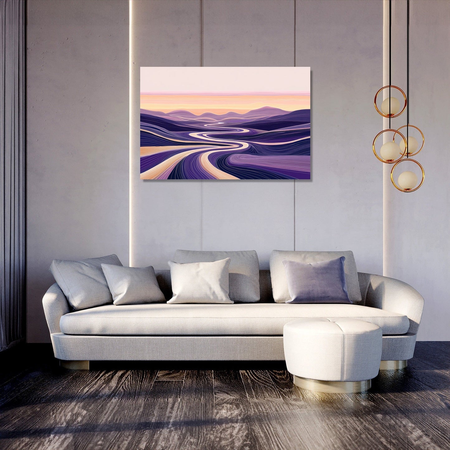 Dusk River Dream Canvas