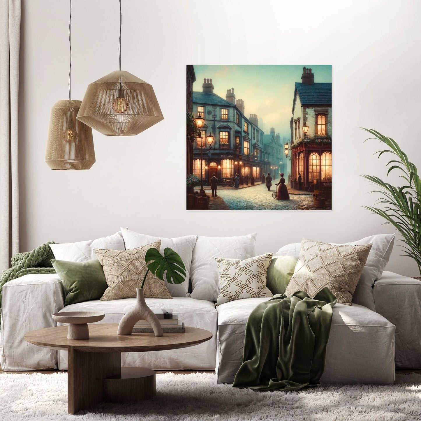 Evening Stroll on Toad Lane Canvas