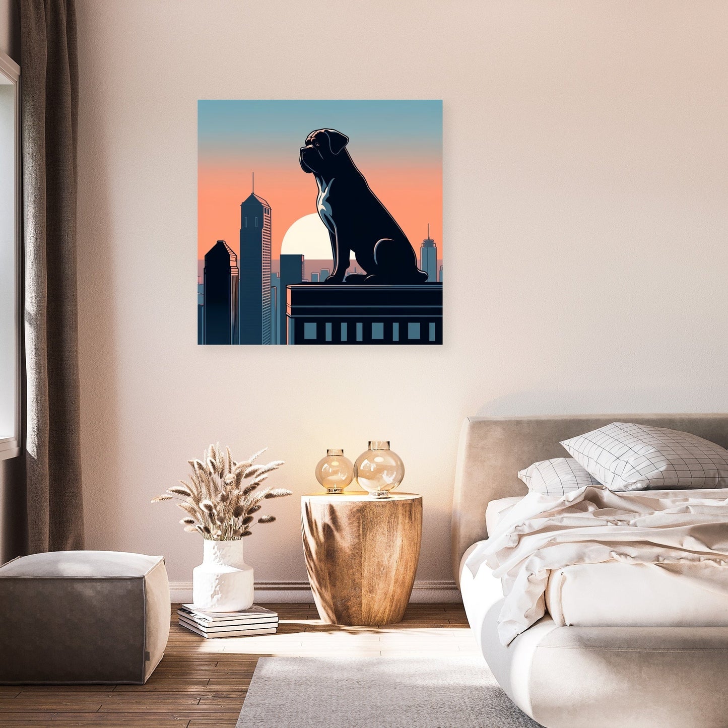 Dawn Sentinel Bullmastiff Canvas