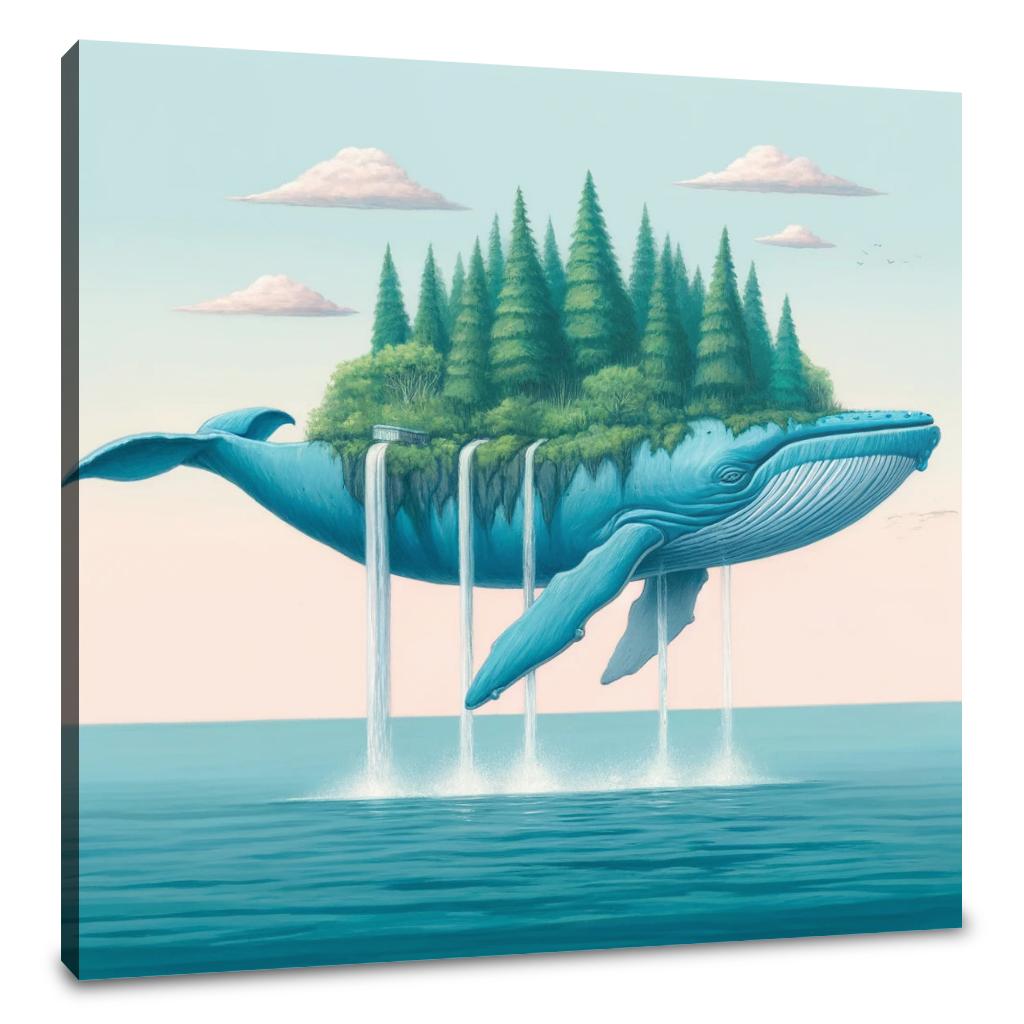 Island Leviathan Canvas