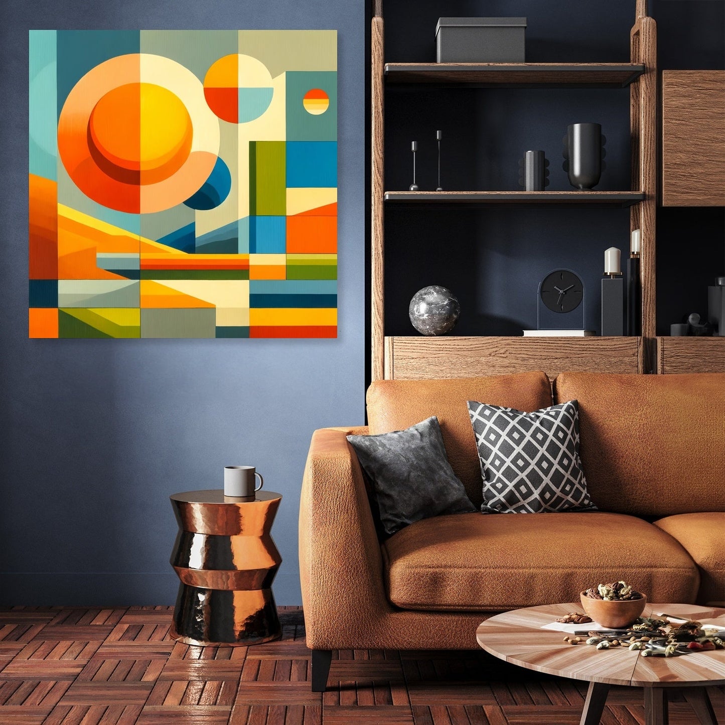 Geometric Nature Canvas