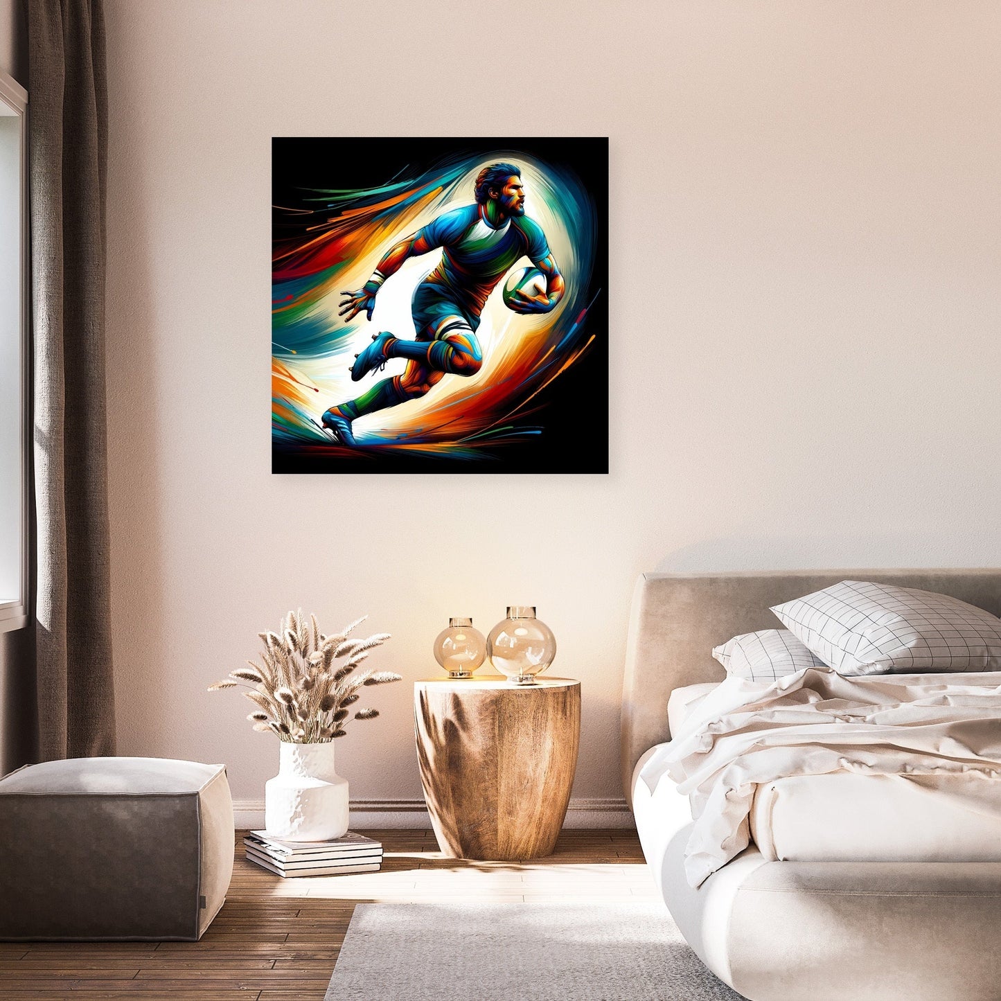 Rugby Action Canvas