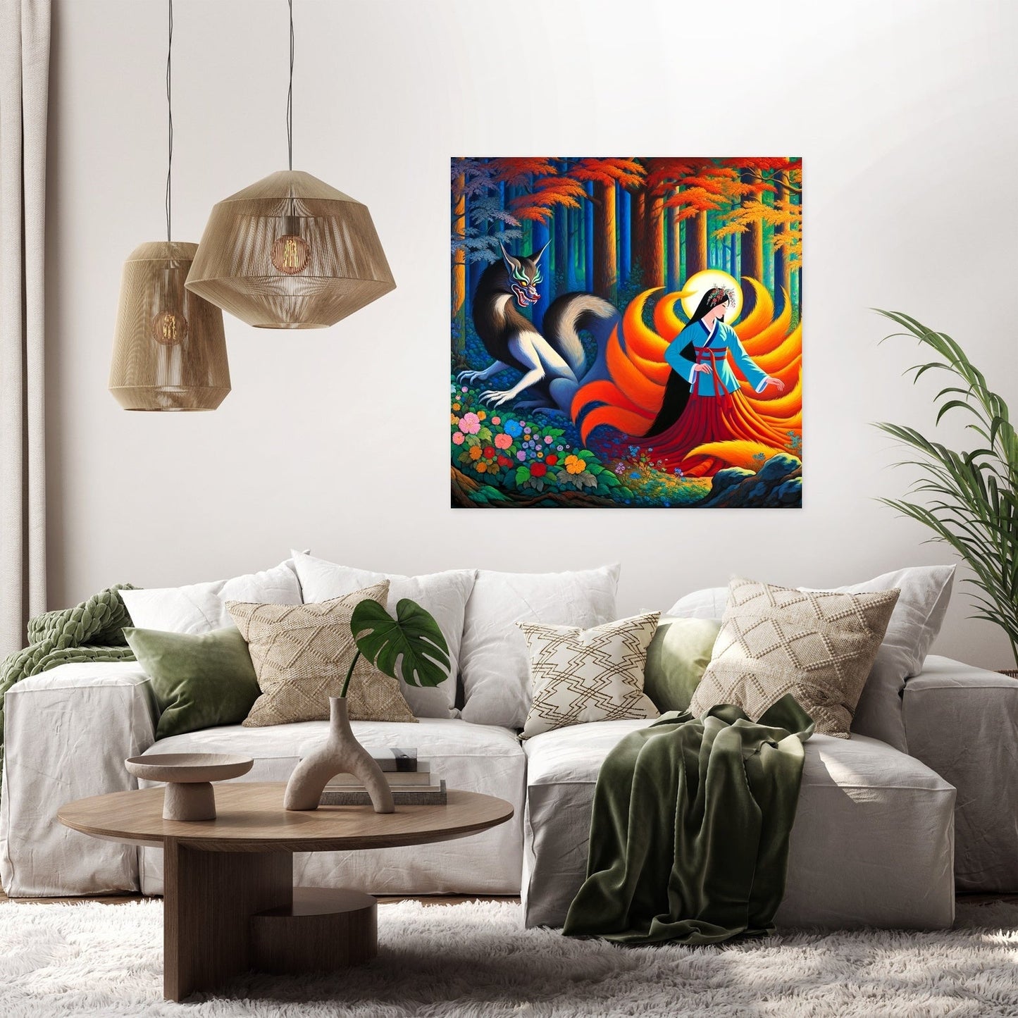 Mythical Transformation Gumiho Canvas