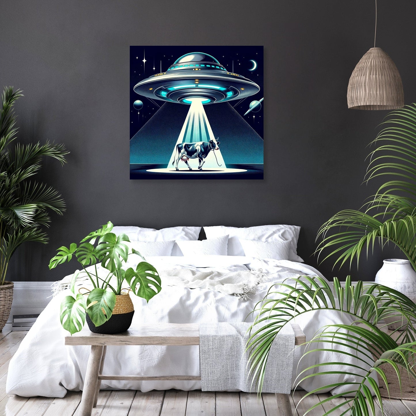 Futuristic Abduction Canvas
