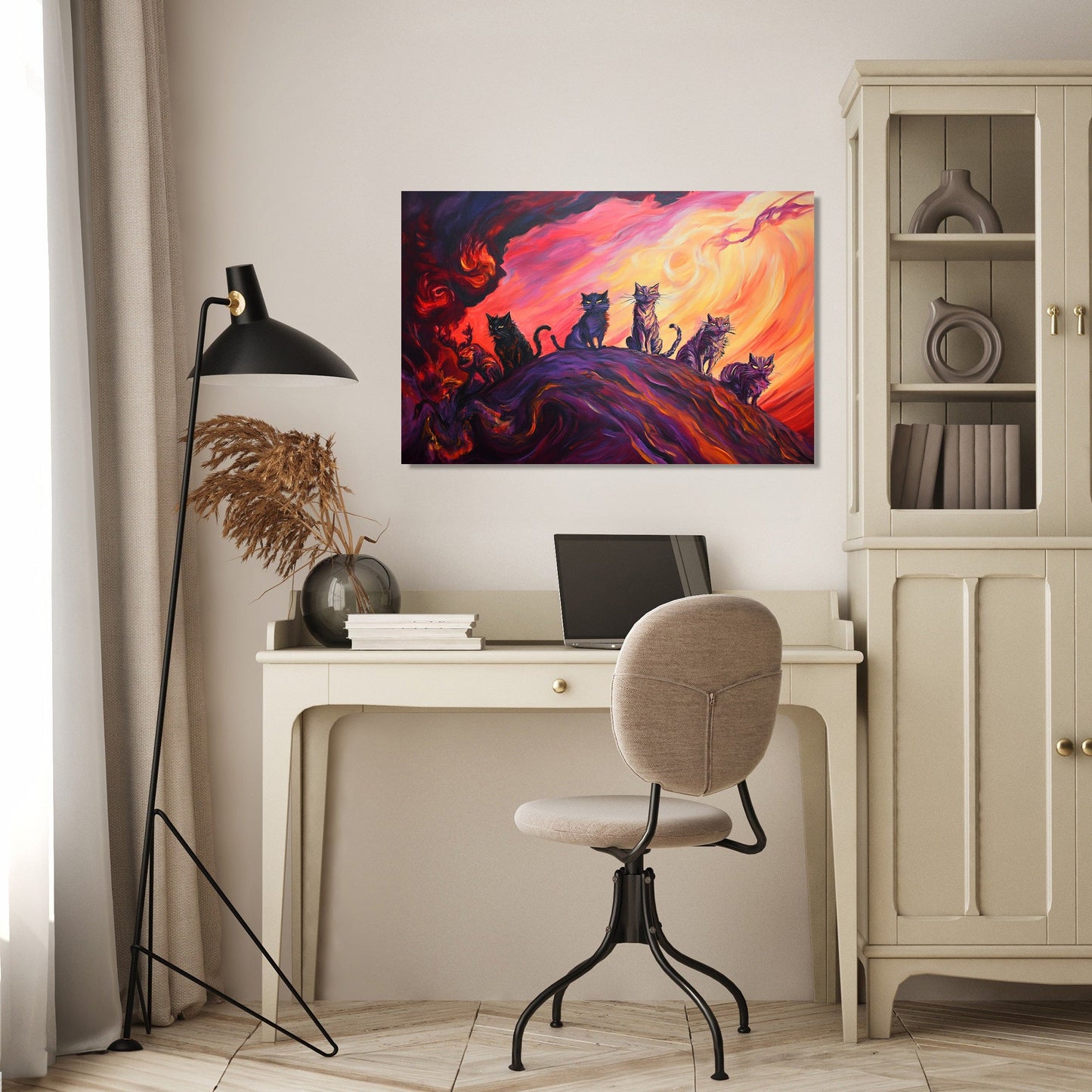 Cats in the Storm Canvas