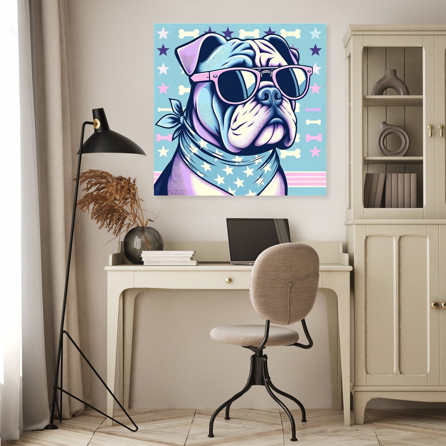 Cool Bulldog Canvas