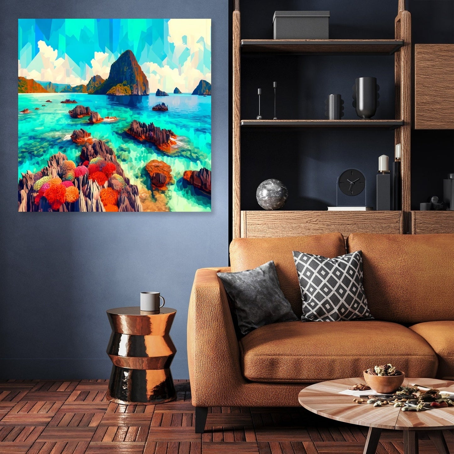Coral Reef Vibrance Canvas