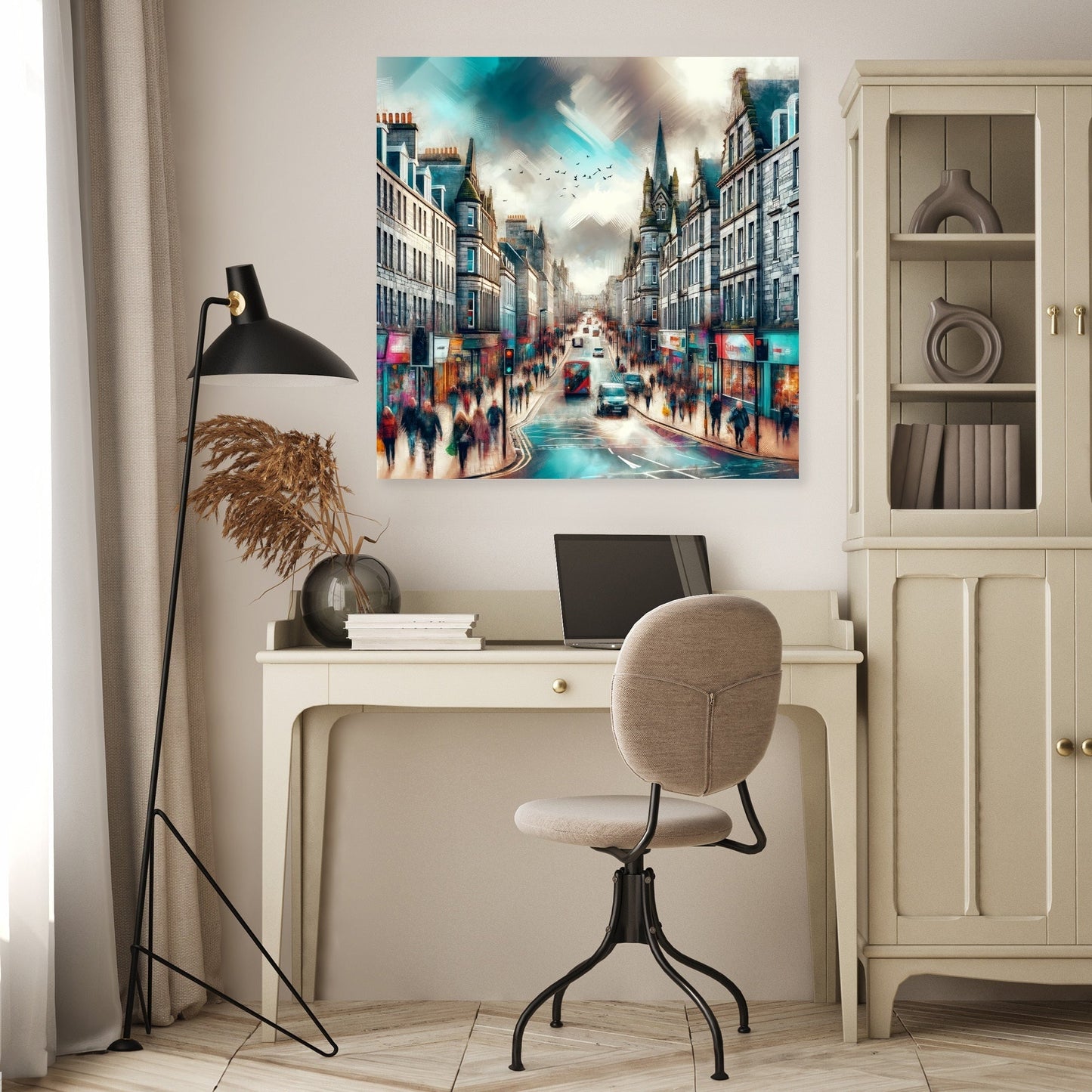 Aberdeen Granite City Streetscape Canvas