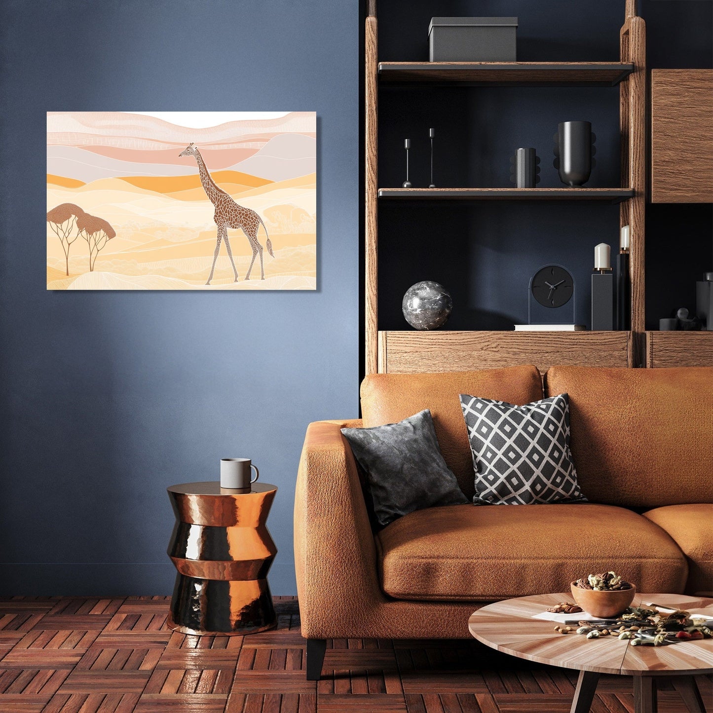 Graceful Giraffe Savannah Canvas