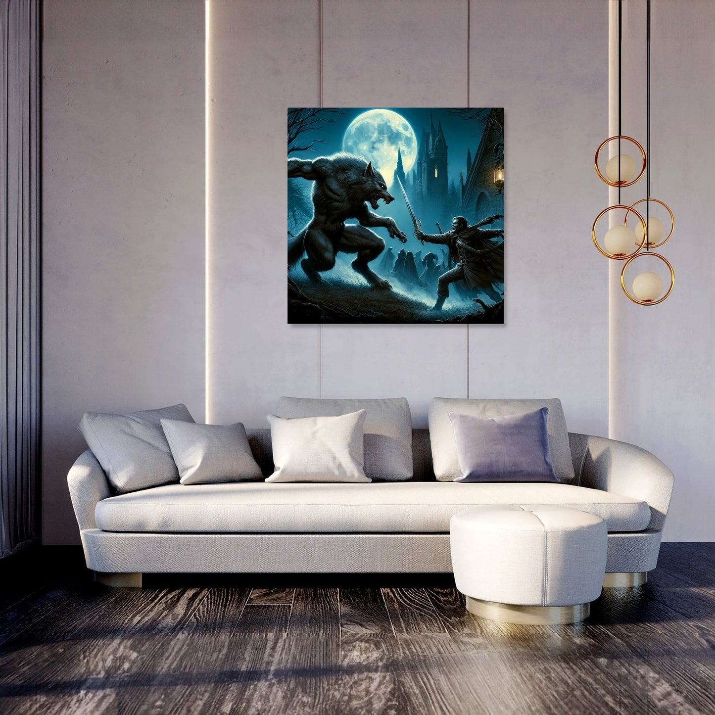Moonlit Gothic Battle Canvas
