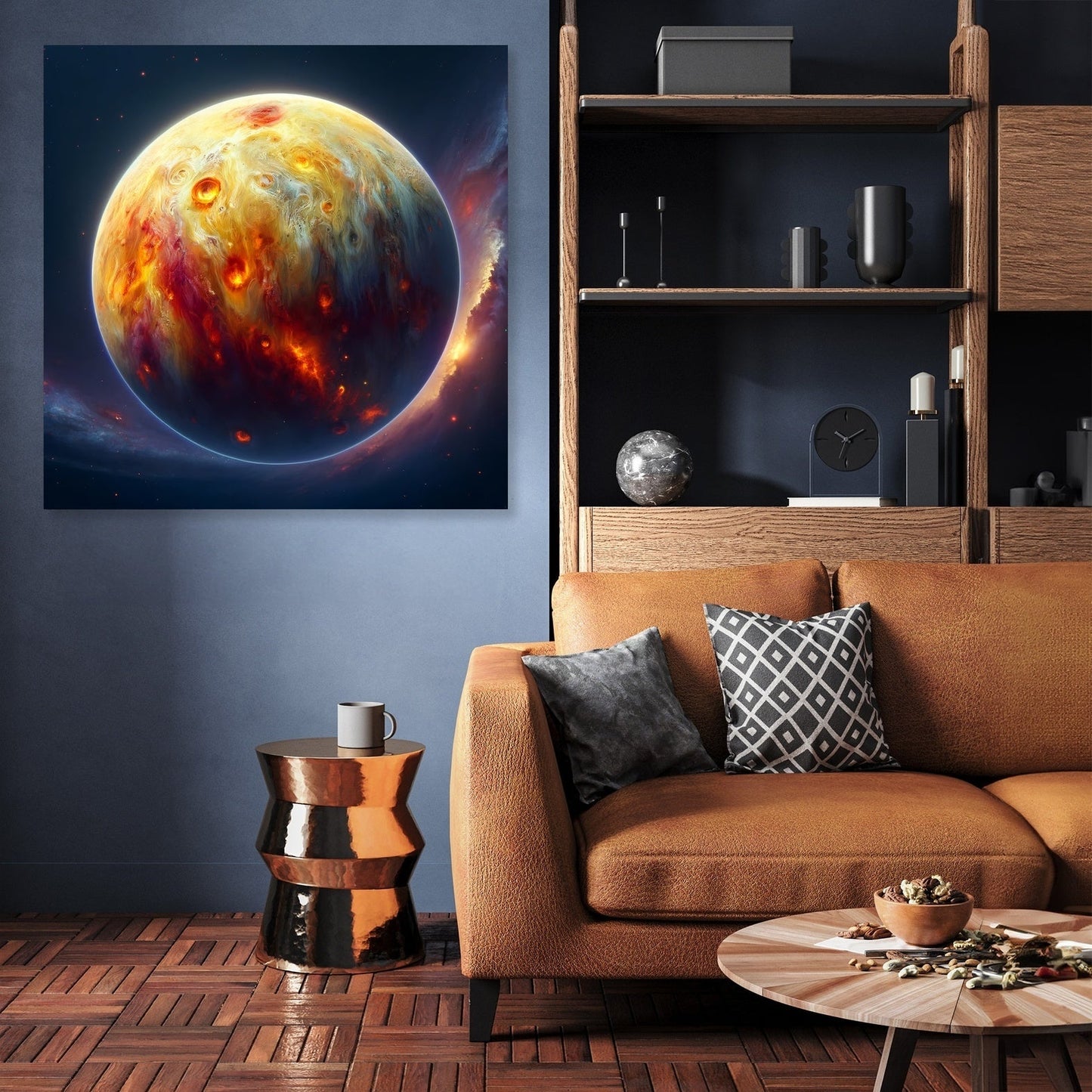 Io's Volcanic Splendor Canvas