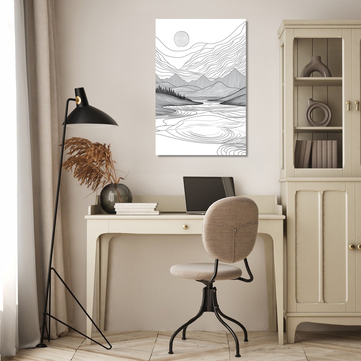 Serene Geometries Canvas