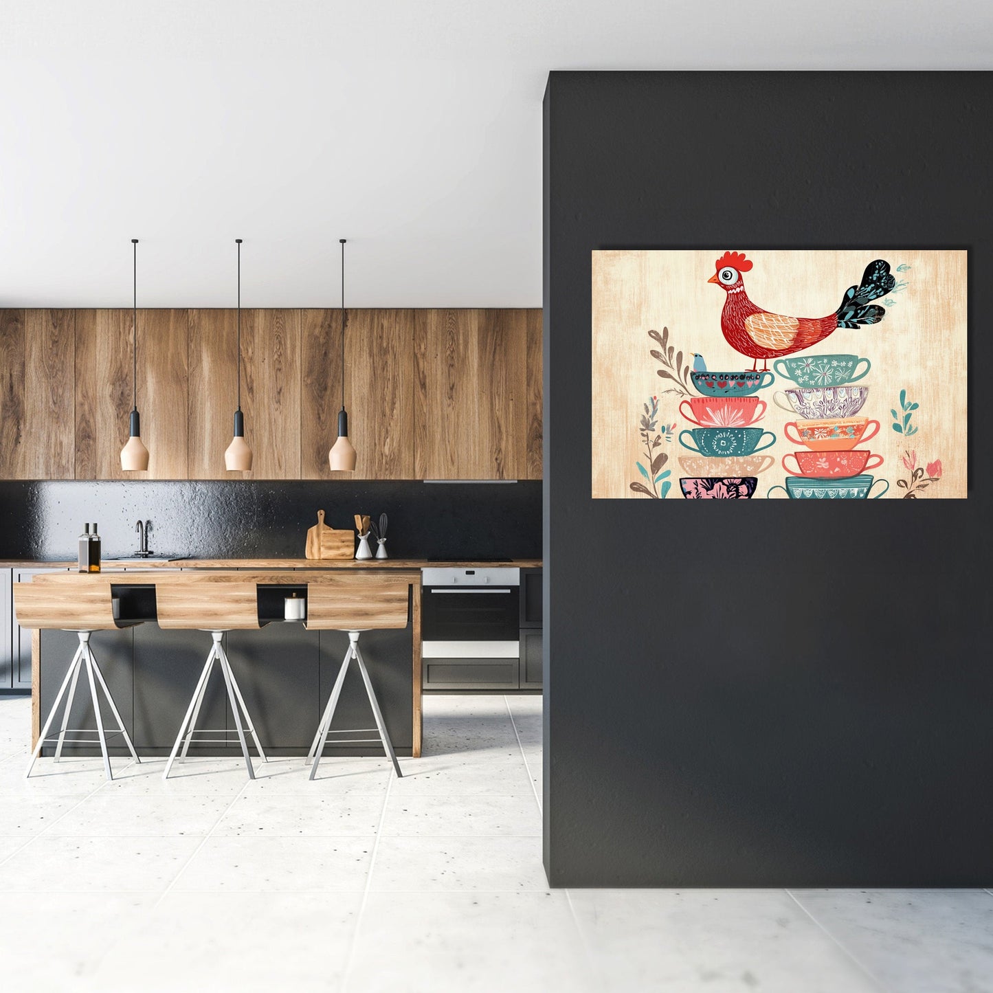 Teacup Hen Canvas