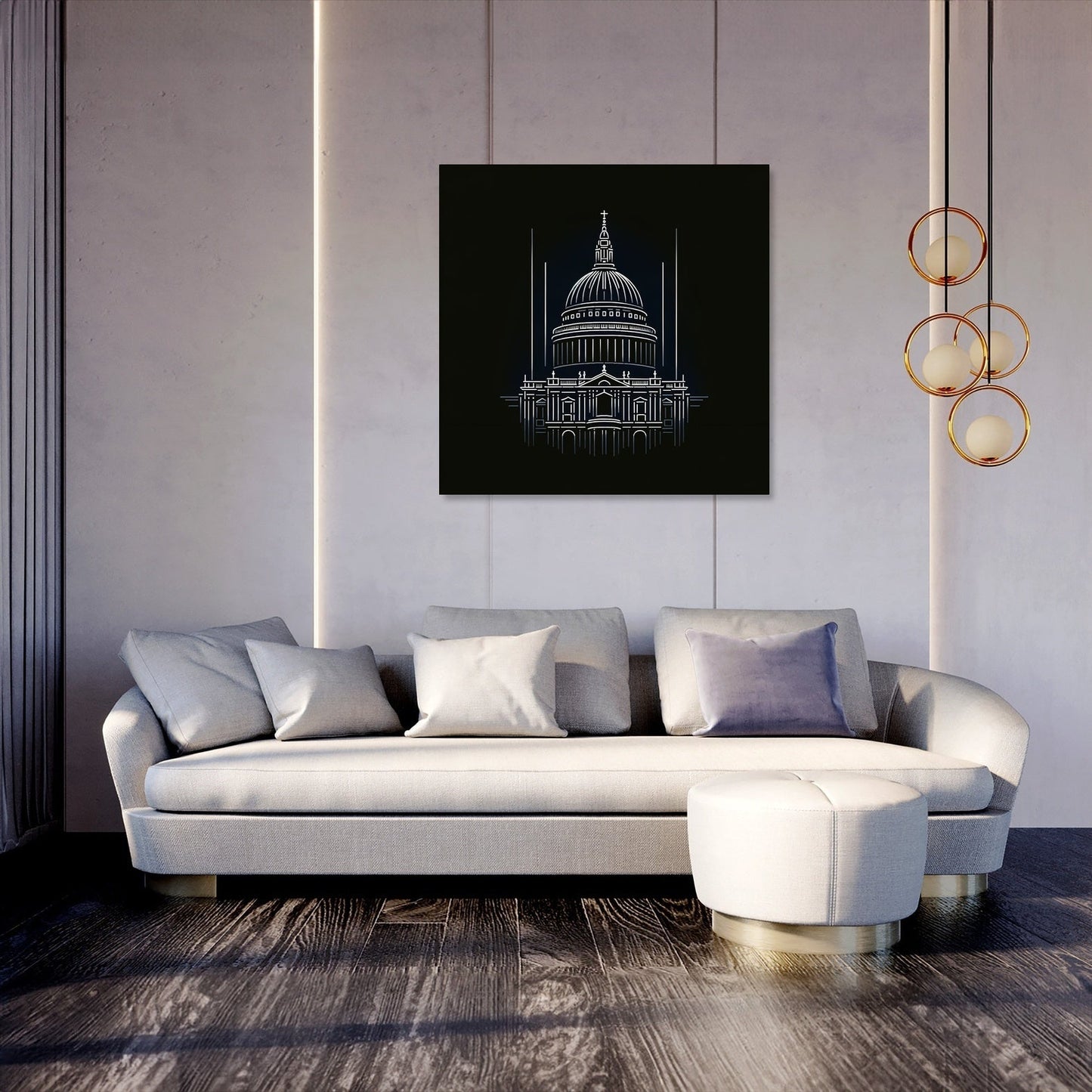 London's St. Paul's Night Elegance Canvas