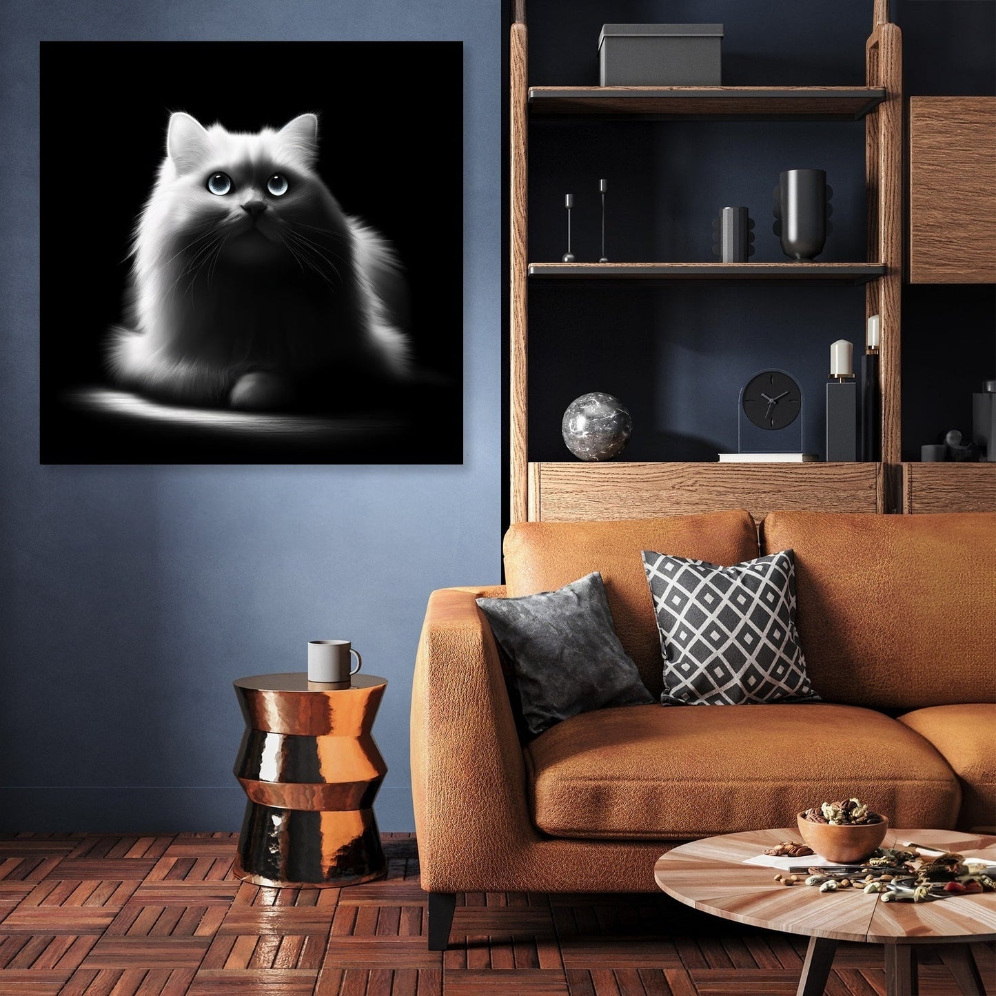 Luminous Whiskers Canvas