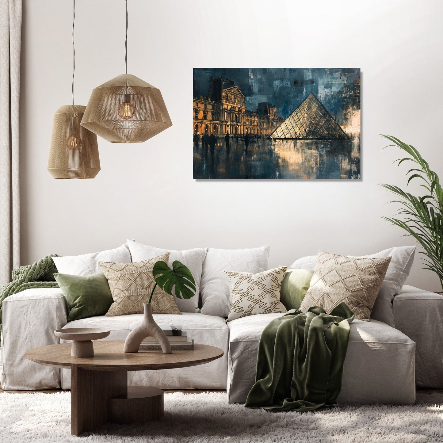 Twilight Whispers Louvre Canvas