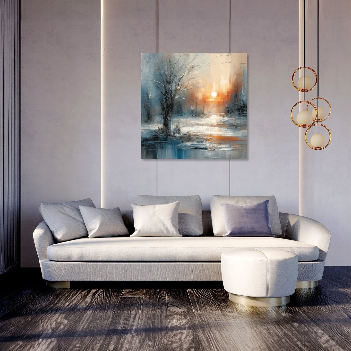 Winter Solitude Symphony Canvas