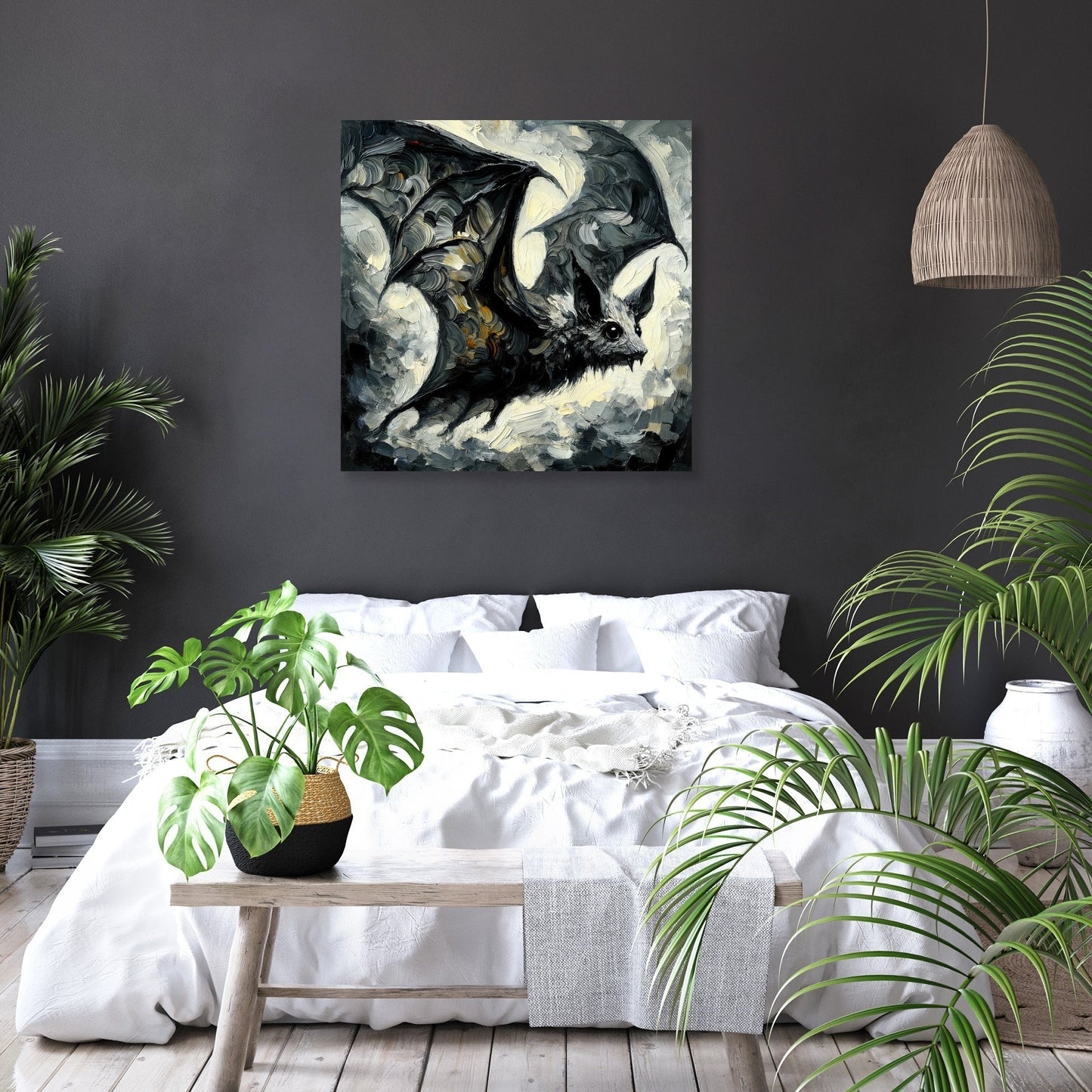 Gothic Bat Canvas