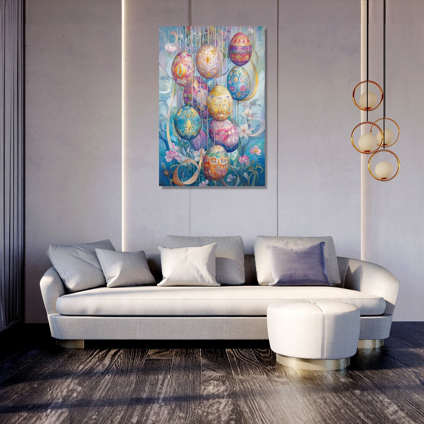 Cascading Easter Egg Canvas