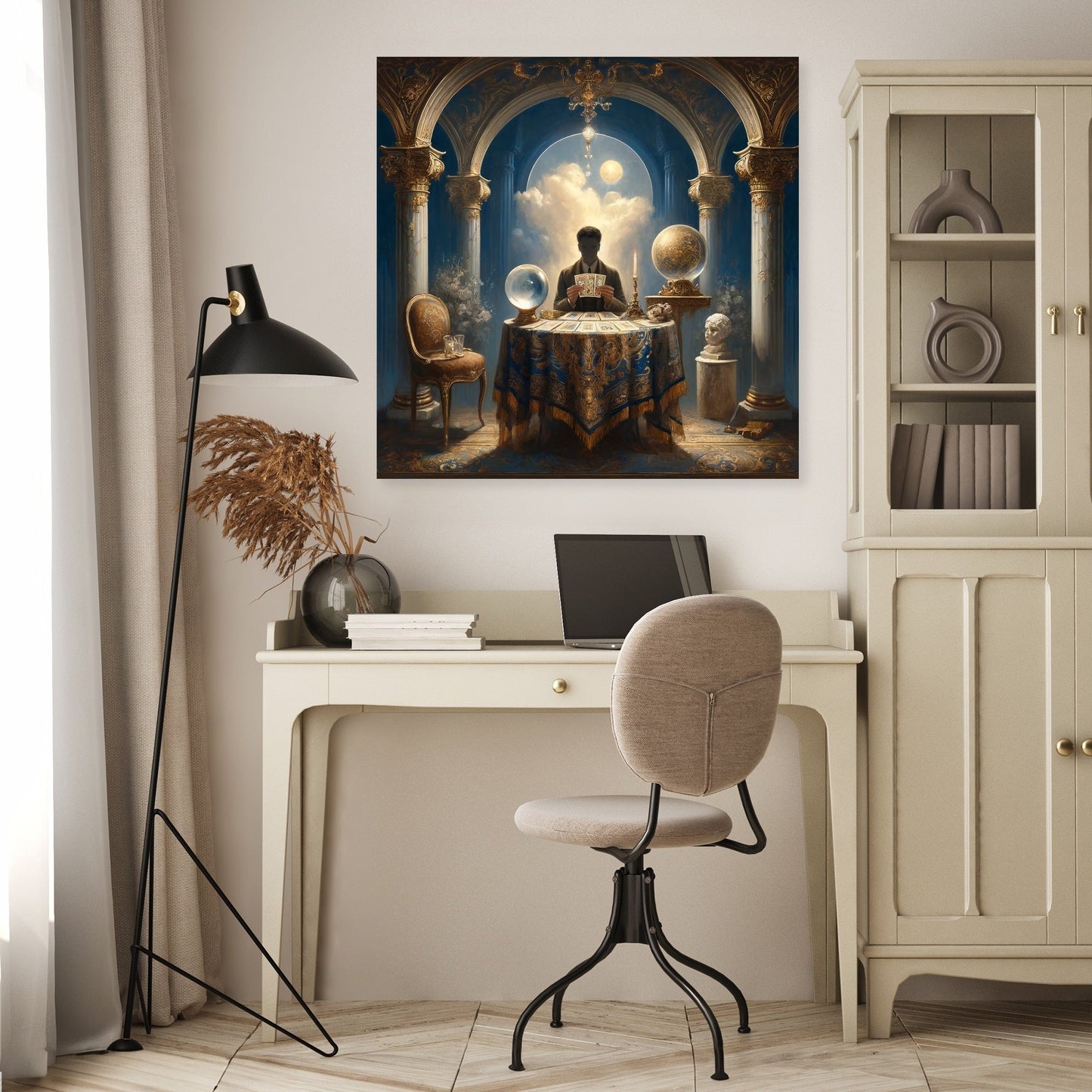 Mystical Tarot Reader Canvas