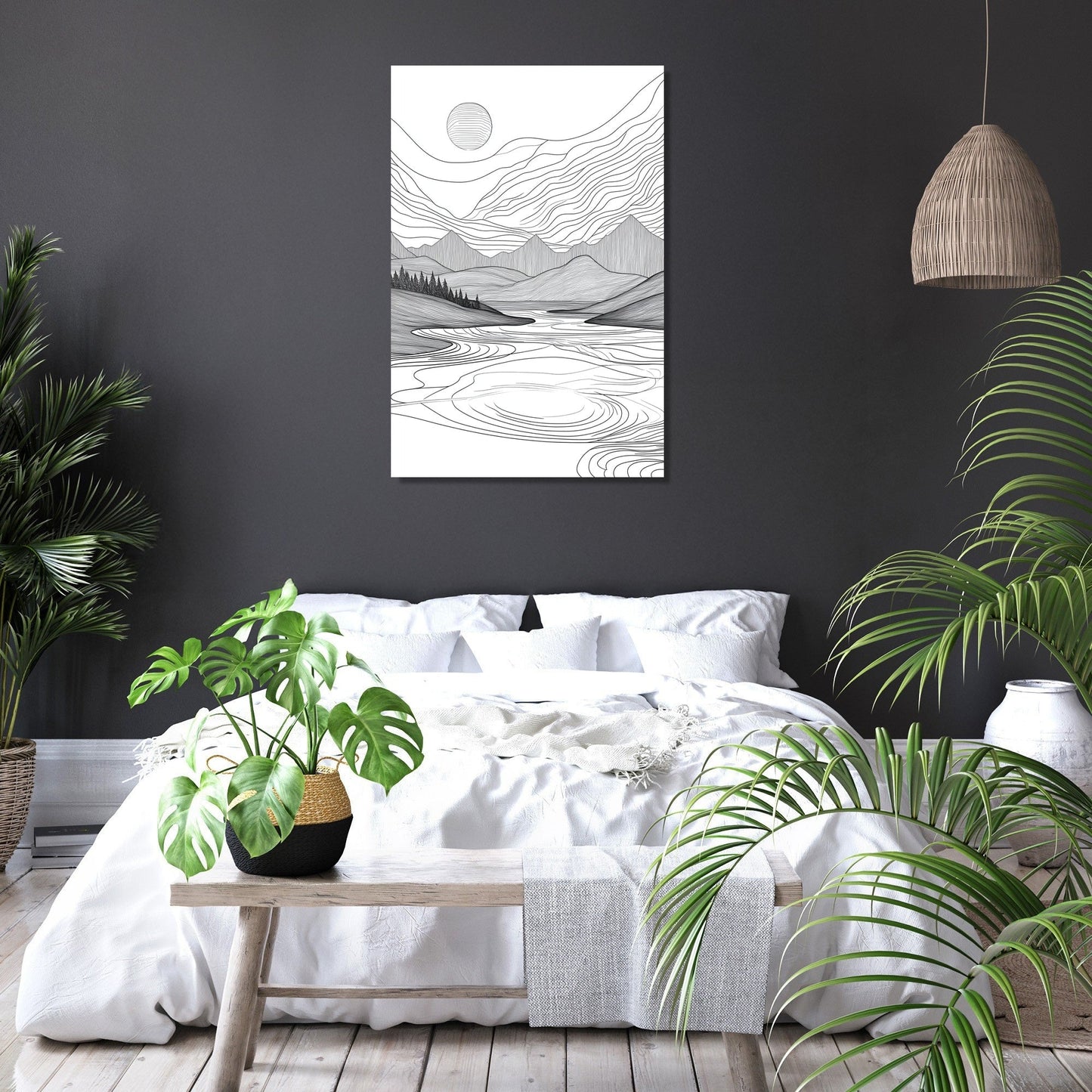 Serene Geometries Canvas
