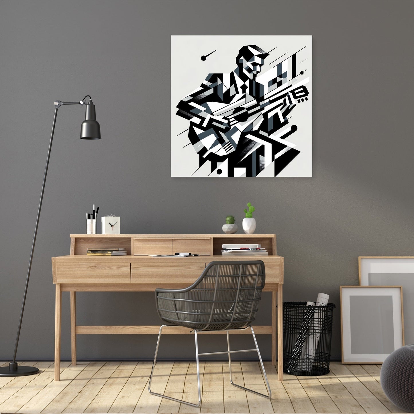 Cubist Melody Canvas