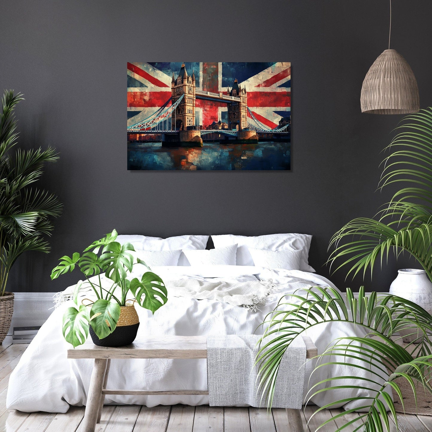 Tower Bridge Flag Canvas