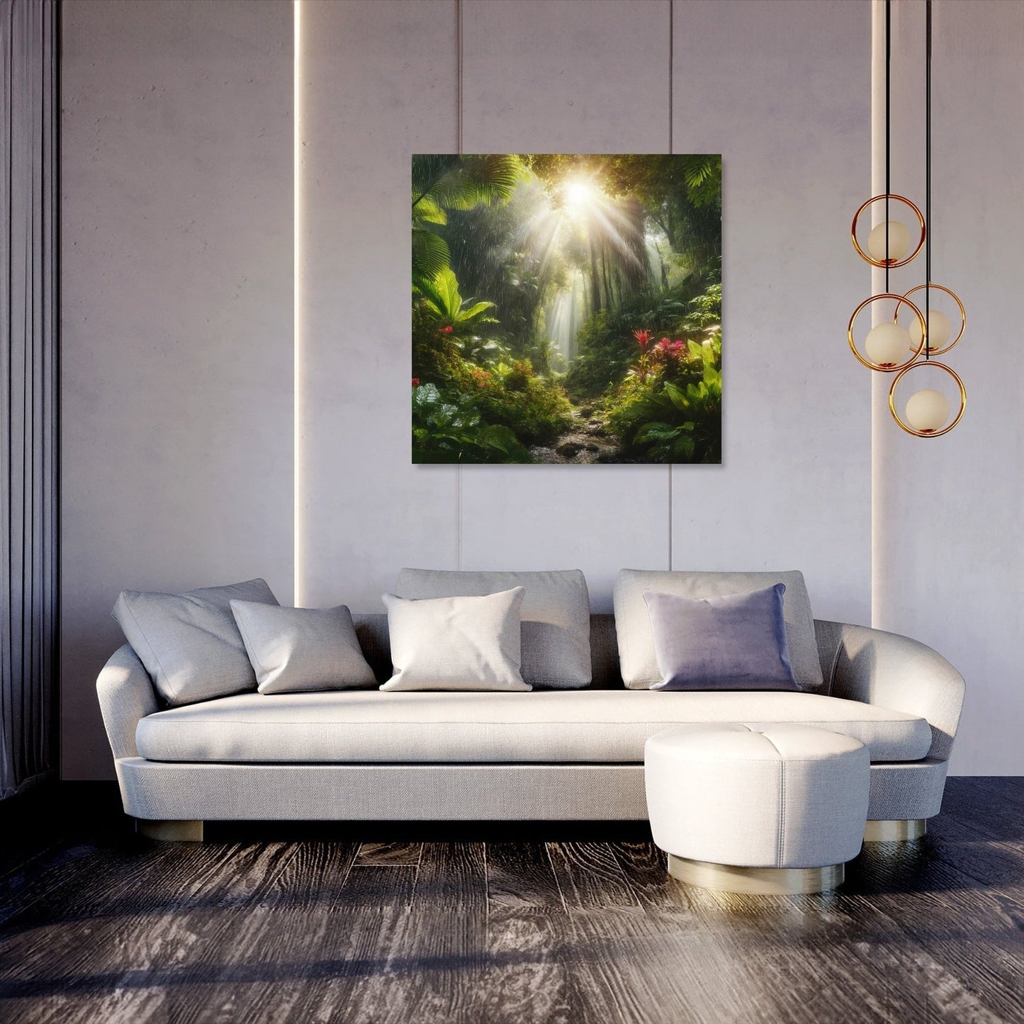 Tropical Rain Shower Canvas