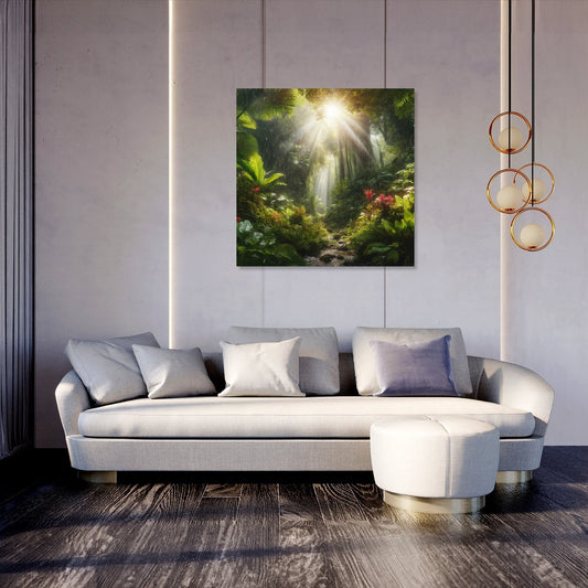 Tropical Rain Shower Canvas