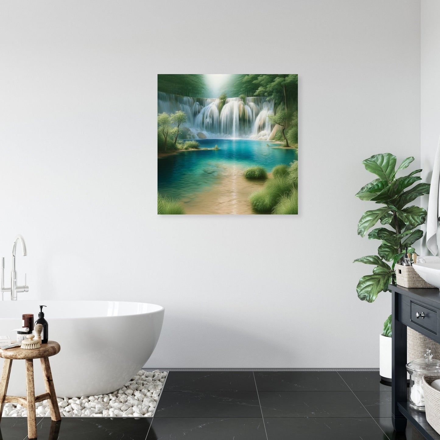 Serene Falls Canvas