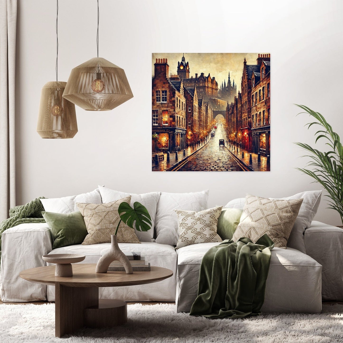 Edinburgh Evening Canvas