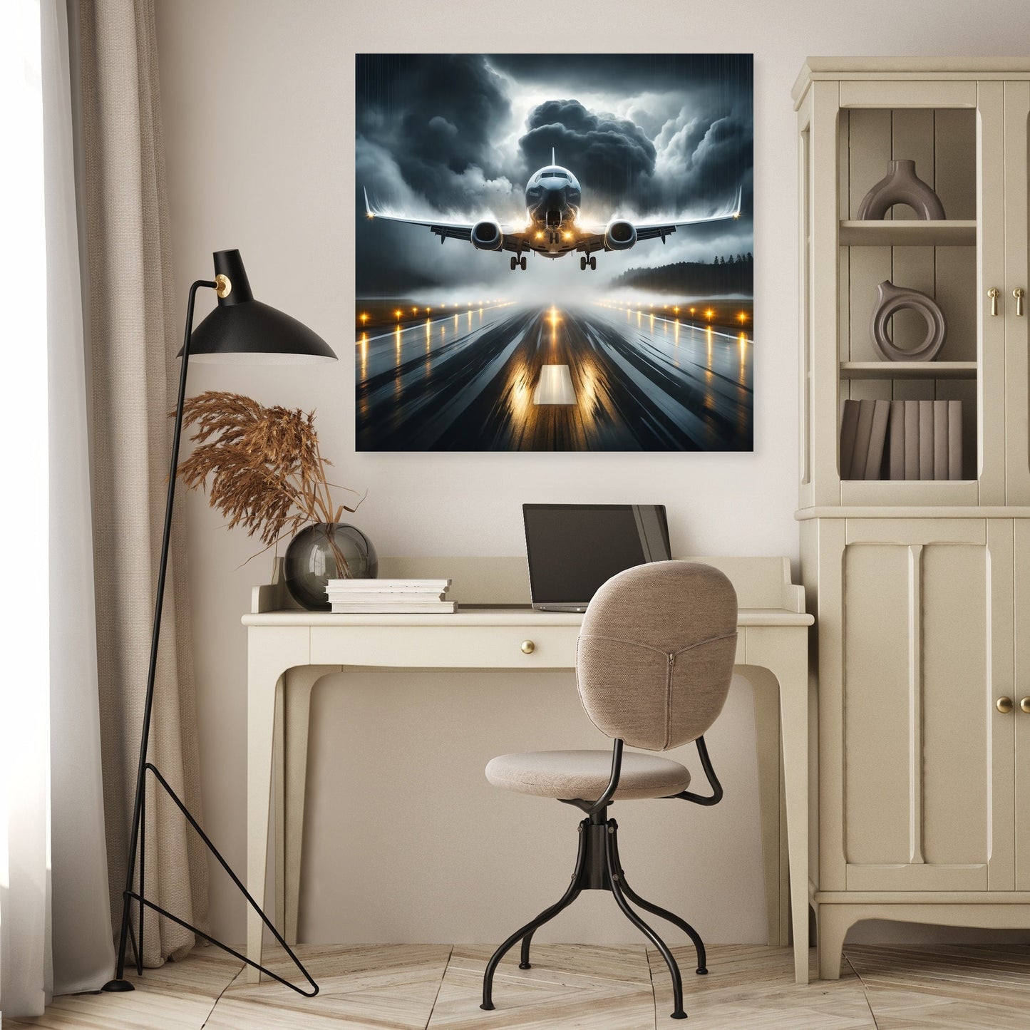 Stormy Descent Canvas